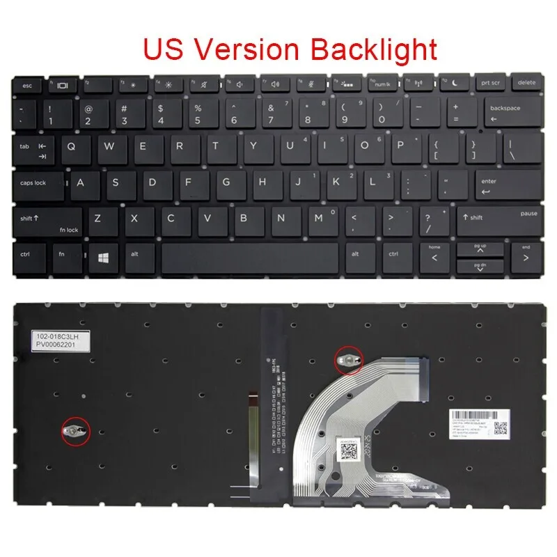 Replacement Laptop Keyboard for HP 435 G6 430 G7 430 view 1