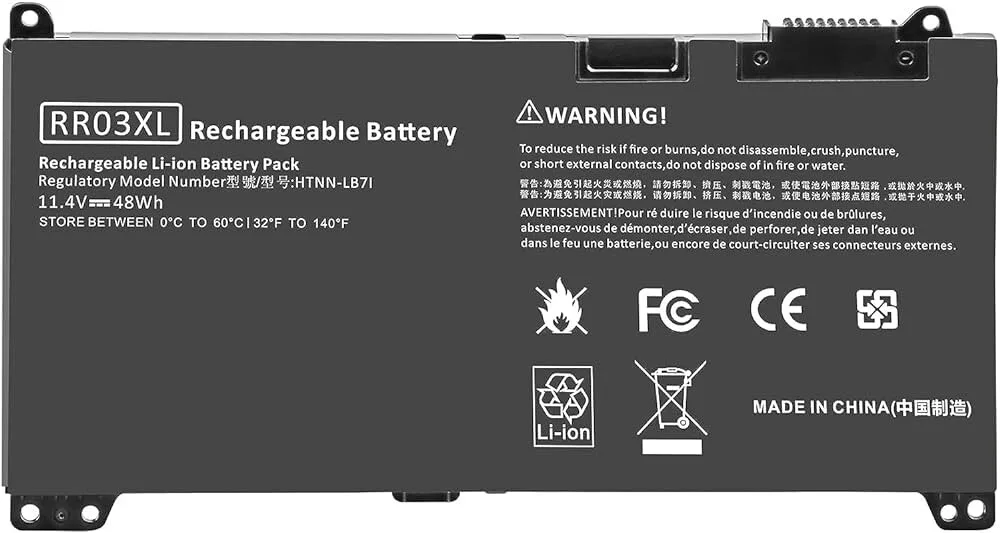 HP Laptop Battery Rr03Xl- Probook 450 G4 view 1