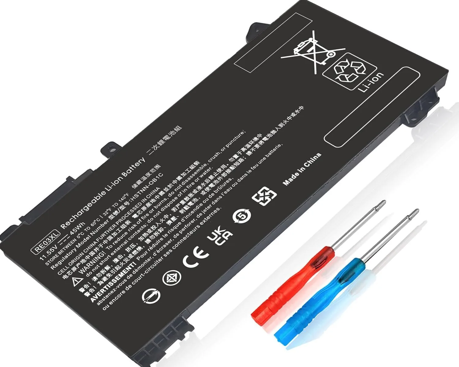 HP Laptop Battery Re03Xl Replacement view 1