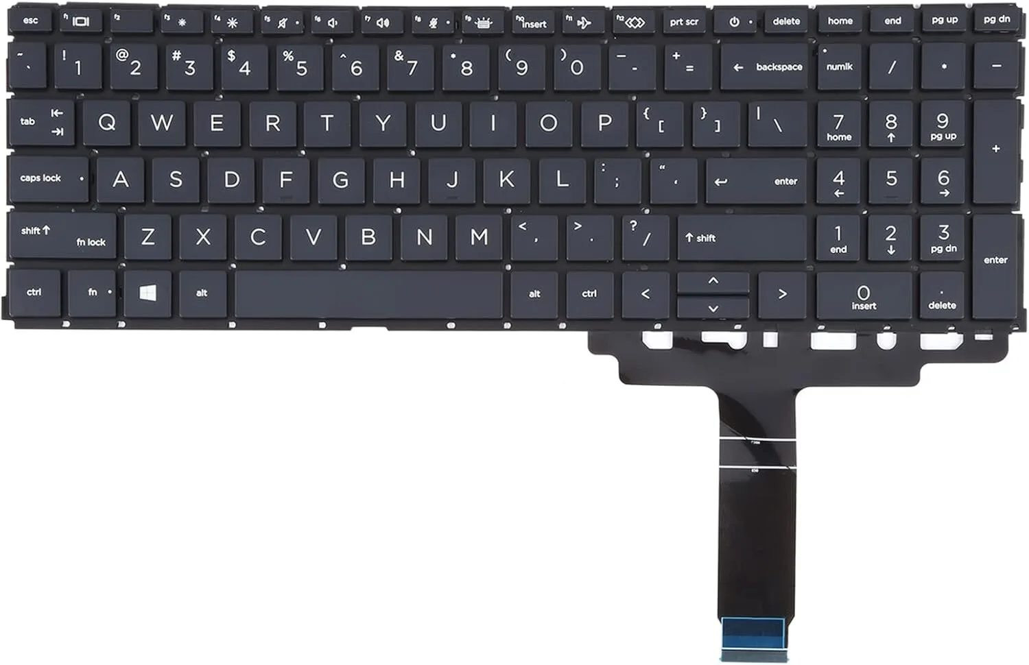 Replacement Laptop Keyboard for HP Probook 450 G8 Backlit view 1