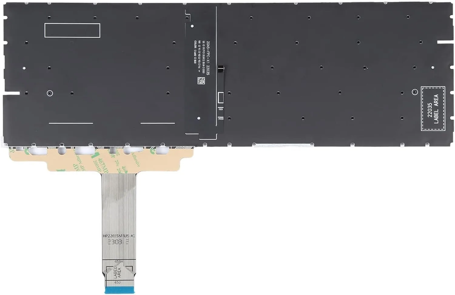 Replacement Laptop Keyboard for HP Probook 450 G8 Backlit view 2
