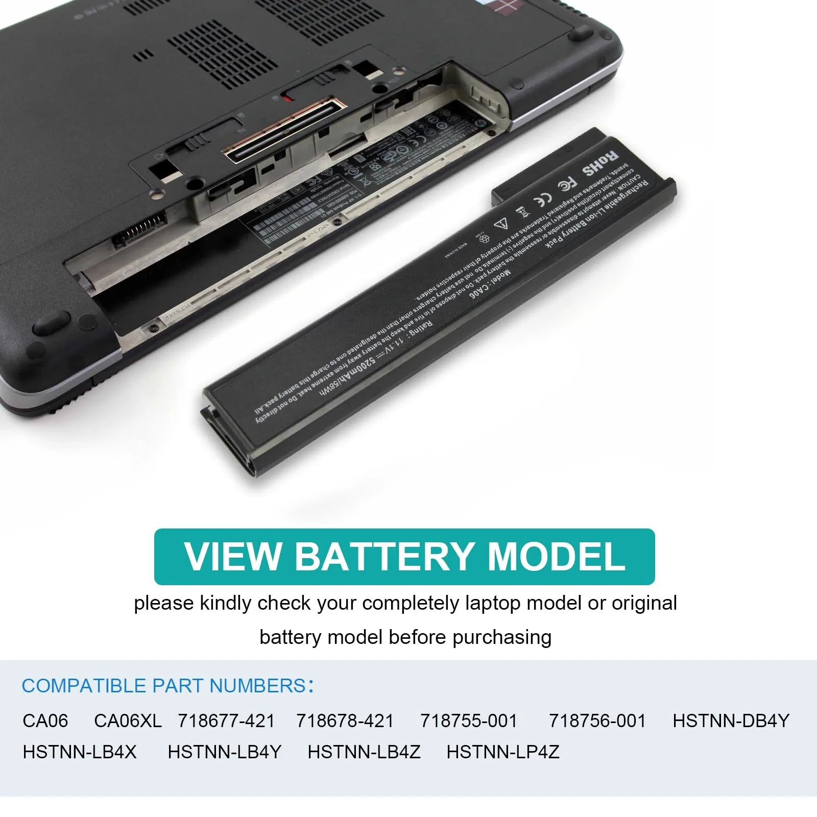 HP Laptop Battery Ca06 Ca06Xl For Probook 640 view 2