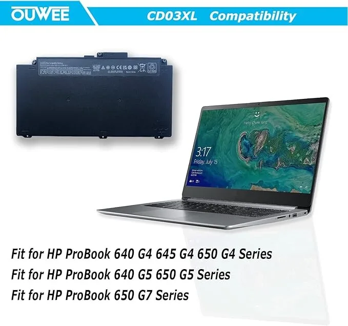 HP Laptop Battery Cd03Xl view 4