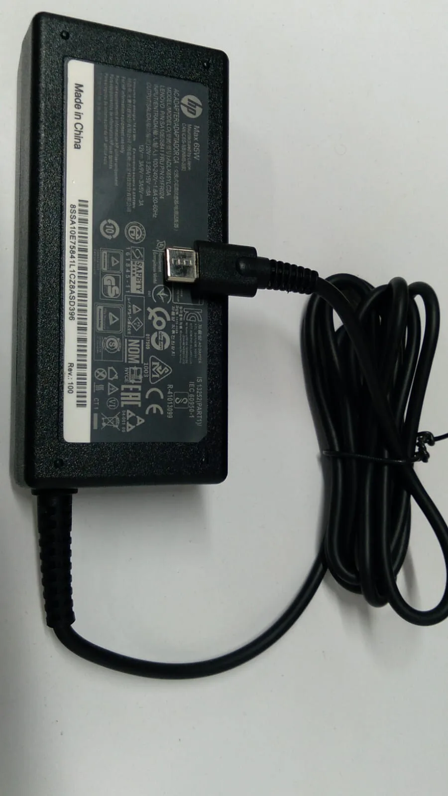 HP Laptop Charger - Slim 65W Usb C Laptop view 1