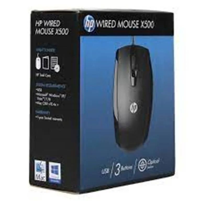 HP Wired Mouse X500 view 1