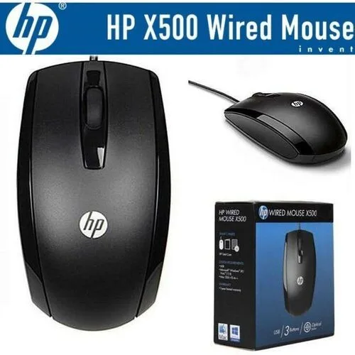 HP Wired Mouse X500 - Black