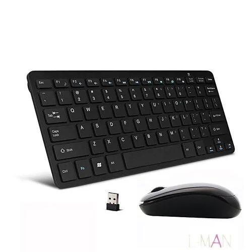 Wireless Mouse & Keyboard Combo - Black, K-03 view 1
