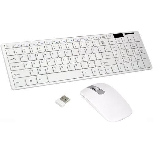 Wireless Mouse & Keyboard Combo - White, K-06 view 1