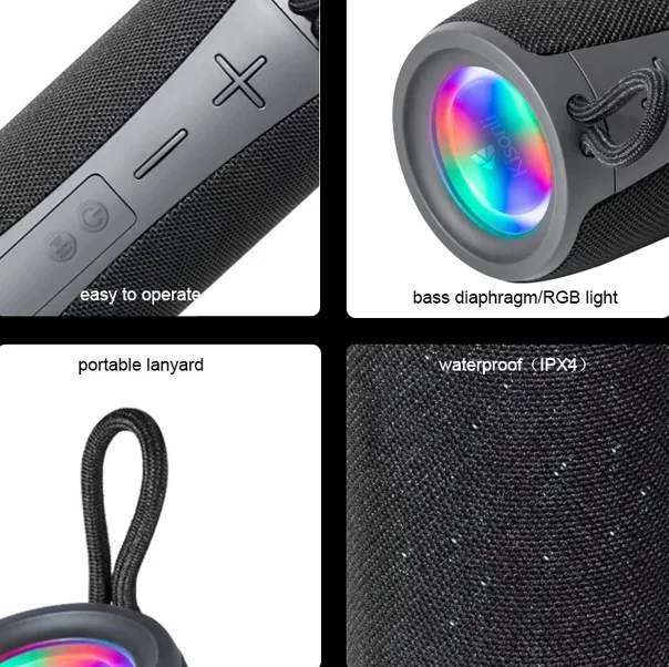 Kisonli Q20 Waterproof IPX4 Wireless Bluetooth Speaker