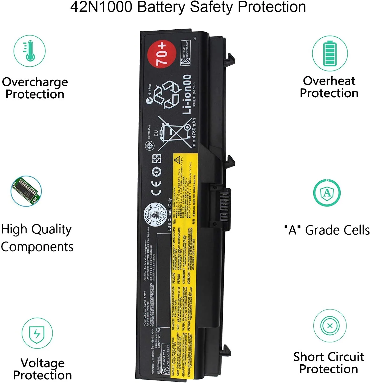 Lenovo Laptop Battery Thinkpad T410 T420 T510 T520 view 2