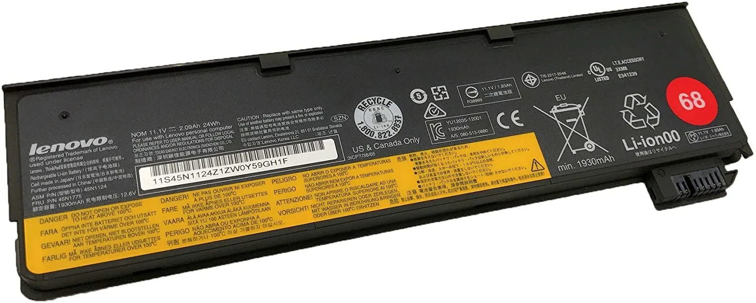 Lenovo Laptop Battery Thinkpad X240 X250 T440 T440S view 1