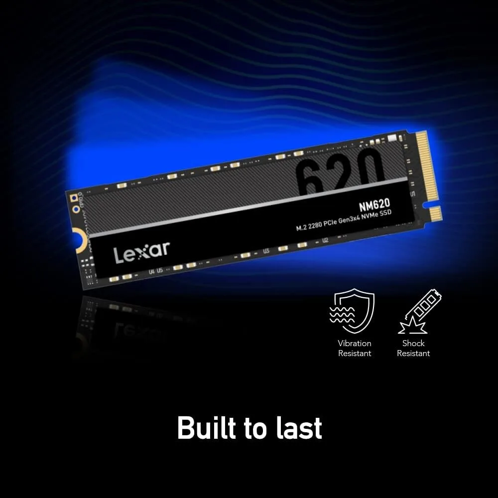 Lexar NM620 2TB NVMe SSD - M.2 2280, PCIe Gen 3x4 (LNM620X002T-RNNNG) view 2