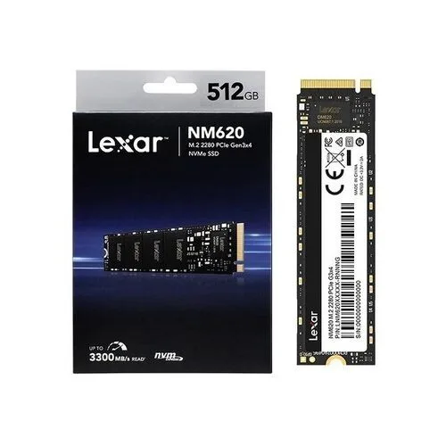 Lexar NM620 512GB NVMe SSD - M.2 2280, PCIe Gen 3x4