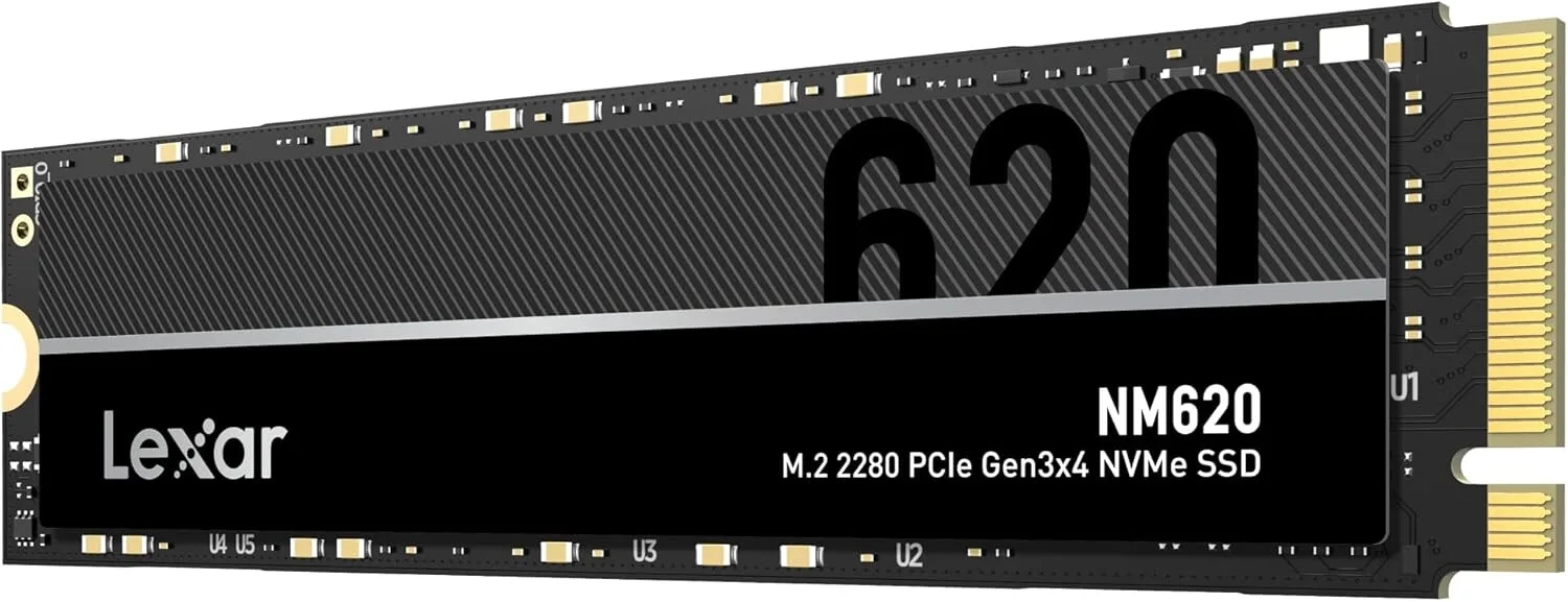 Lexar NM620 512GB NVMe SSD - M.2 2280, PCIe Gen 3x4 view 1