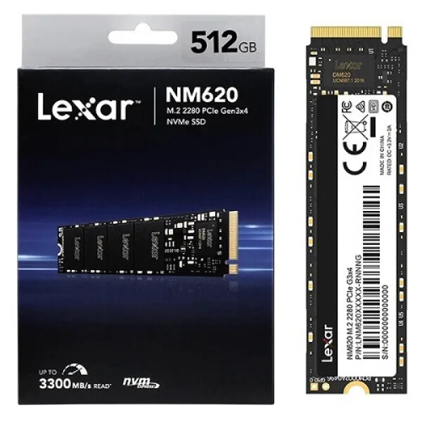 Lexar NM790 512GB NVMe SSD - M.2 2280, PCIe Gen 4x4 view 2