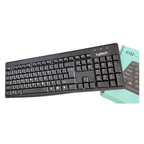 Logitech Wired Keyboard K122 - Black view 1