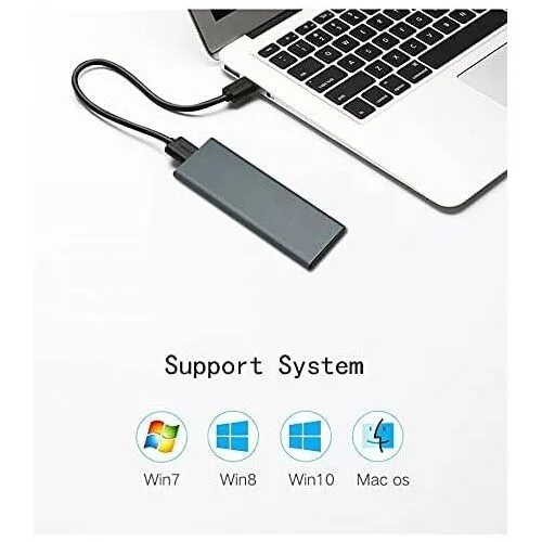 M.2 NVMe/SATA SSD Enclosure - USB 3.1 Gen2 view 2
