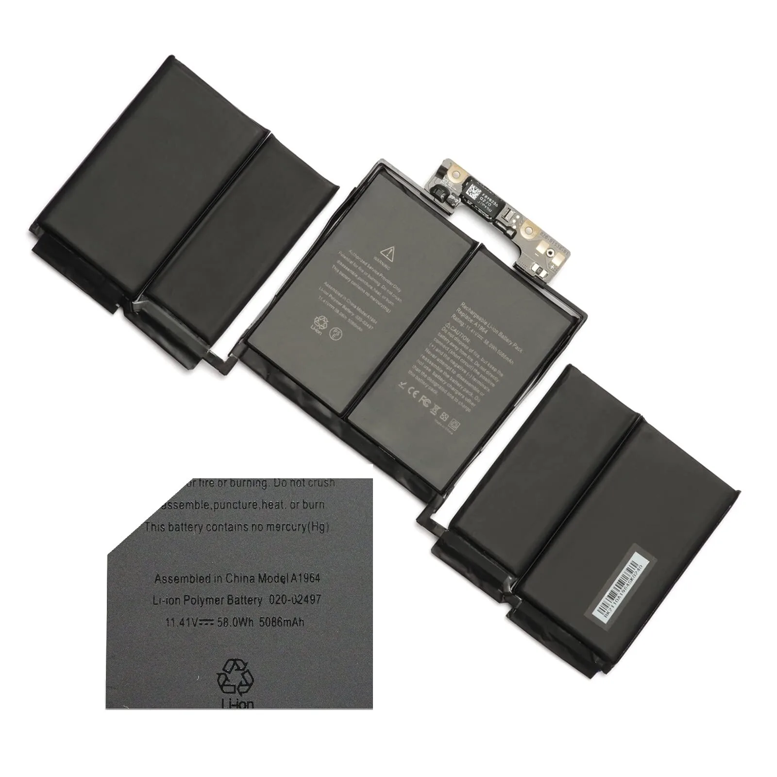 Apple Laptop Battery A1964 For Macbook view 1