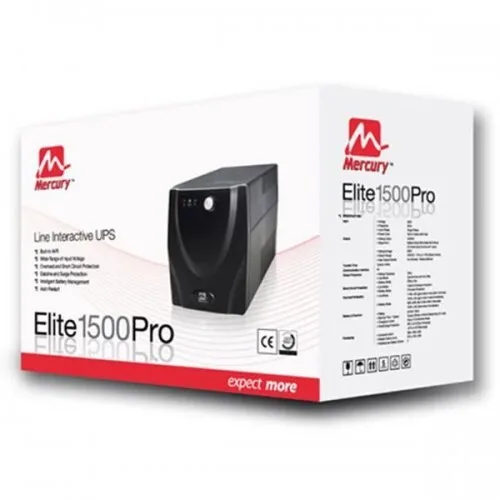 Mercury Elite 1500 Pro UPS - Line Interactive, 1500VA/900W