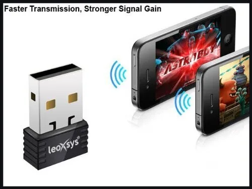 Mini WiFi USB Adapter Dongle - Portable view 1