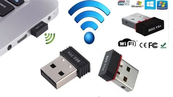 Mini WiFi USB Adapter Dongle - Portable view 2