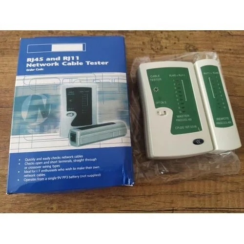 Network Cable Tester - RJ45/RJ11/RJ12, Cat5/Cat6 view 1