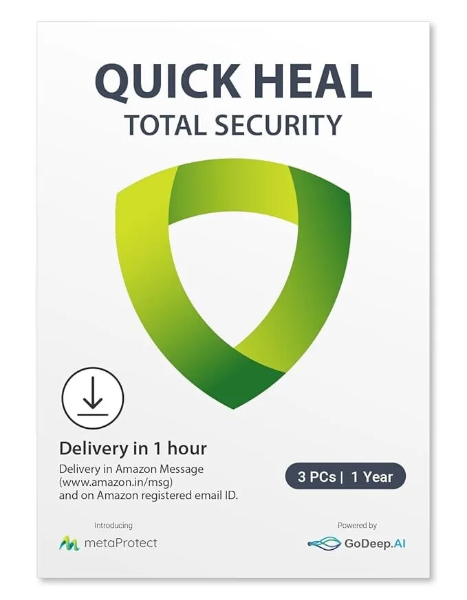 Quick Heal Total Security - 3 Users, 1 Year