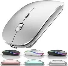 Rechargeable Wireless Mouse - 2.4GHz, Ultra Slim view 1