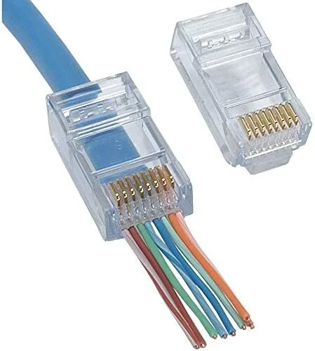 RJ45 Cat6 Connectors/Plugs - 1000 Pieces view 2