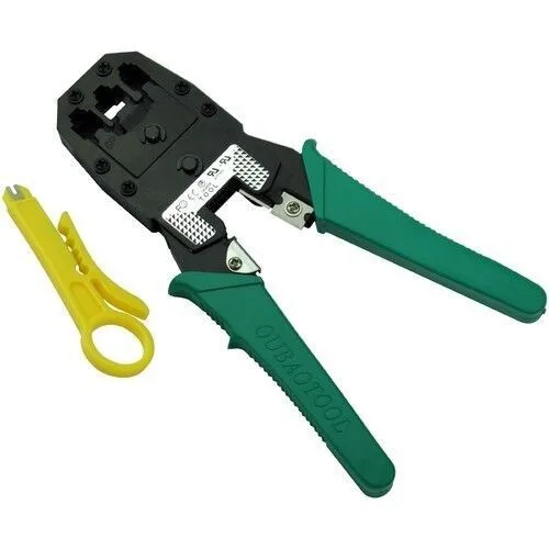 RJ45/RJ11/RJ12 Network Crimping Tool with Wire Stripper view 1