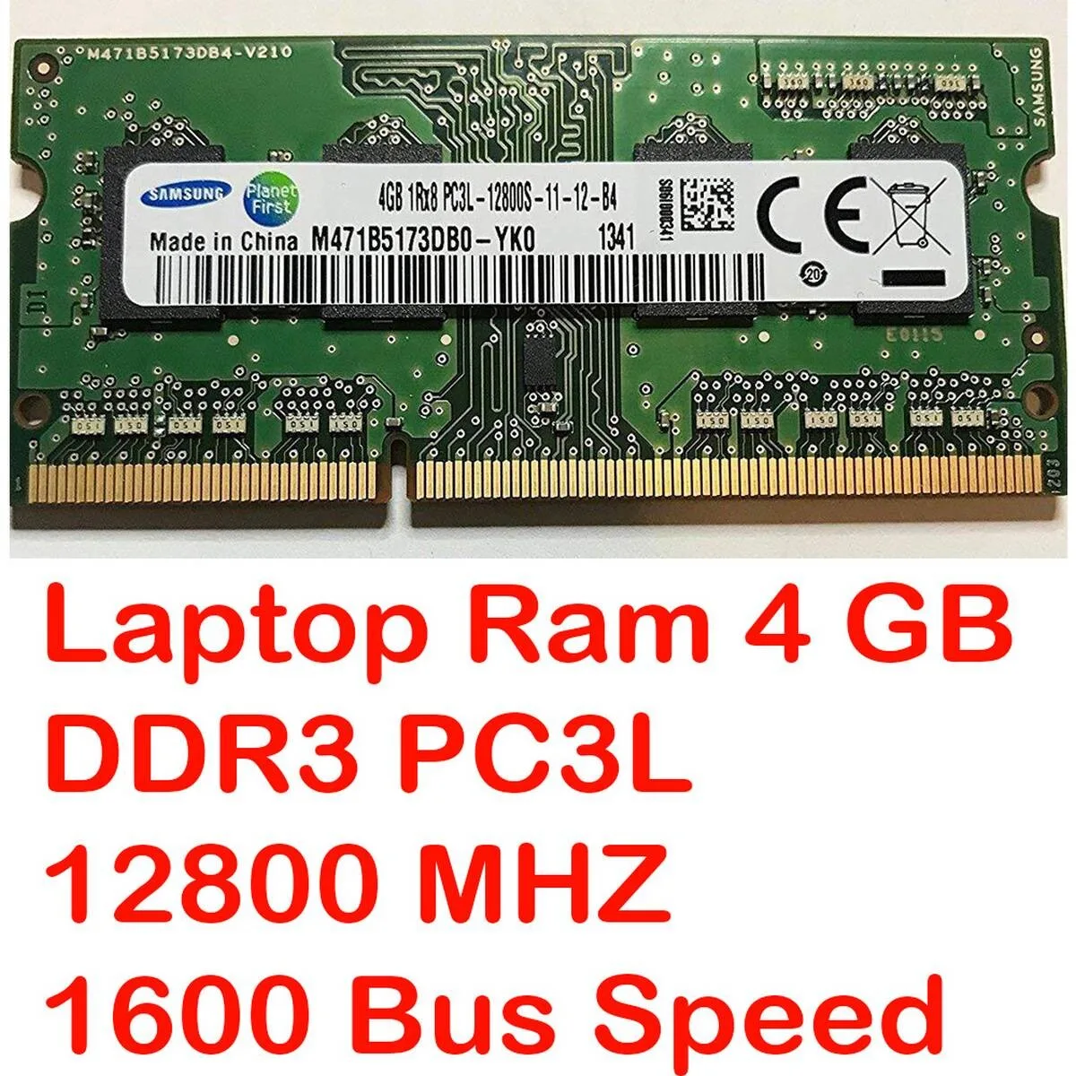 RAM Desktop Memory 4GB - DDR3 PC3-12800, 1600MHz view 1