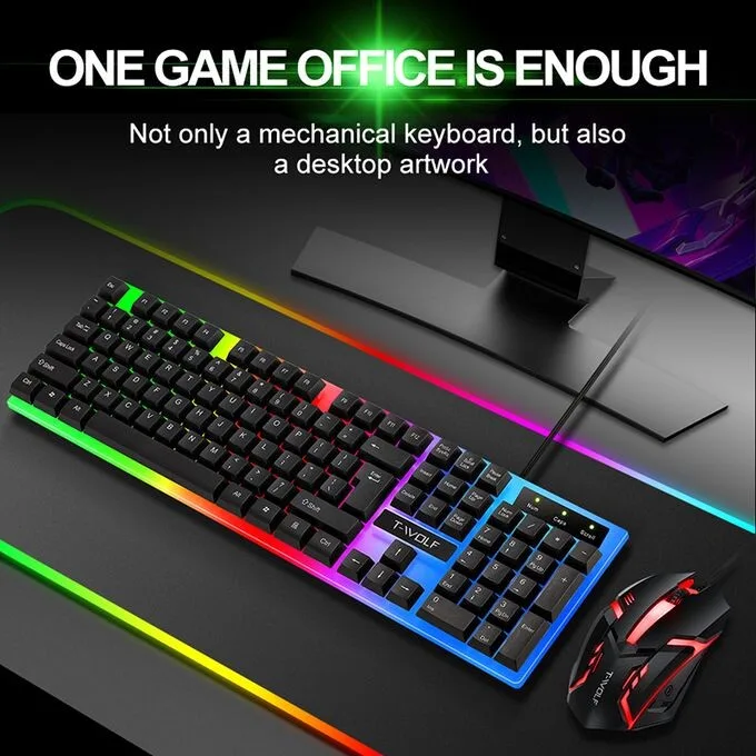 Laptop Charger - T-Wolf Tf230 Wired Gaming Keyboard