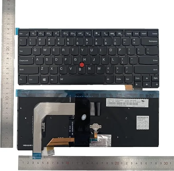 Replacement Laptop Keyboard for Lenovo Thinkpad T460S T470S Backlight view 1