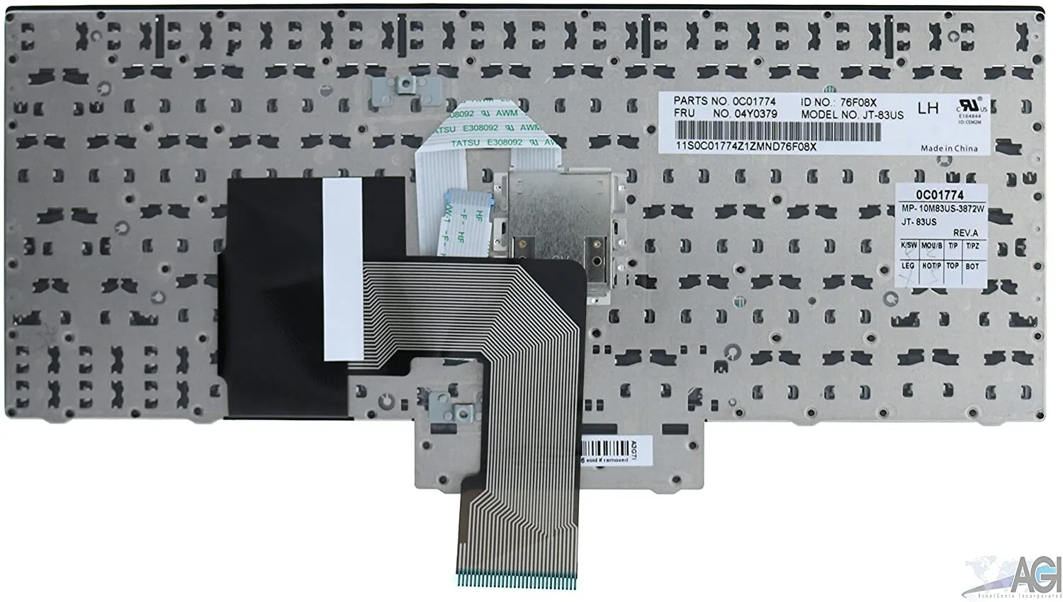 Replacement Laptop Keyboard for Lenovo Thinkpad X131 X121E X130E X131E view 1
