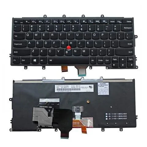 Replacement Laptop Keyboard for Lenovo Thinkpad X230S X240 X250 Backlight view 1