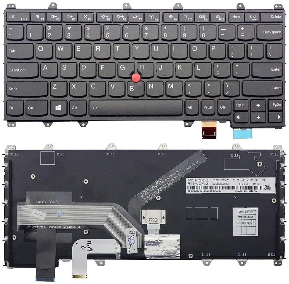 Replacement Laptop Keyboard for Lenovo Ibm Yoga 370 Type 20Jh
