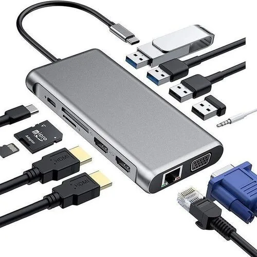Type-C to HDTV 12-in-1 USB Hub