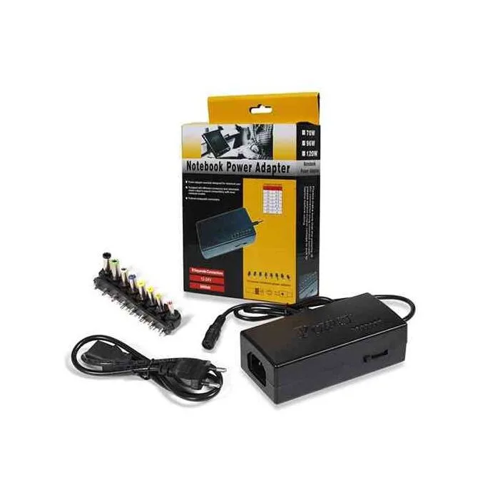 Universal 96W Laptop Power Adapter - 8 Interchangeable Tips view 1