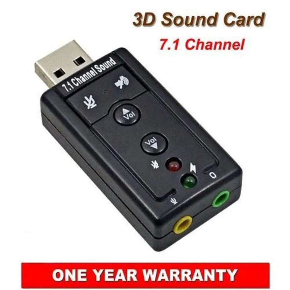 USB Sound Card Adapter - 7.1 view 2