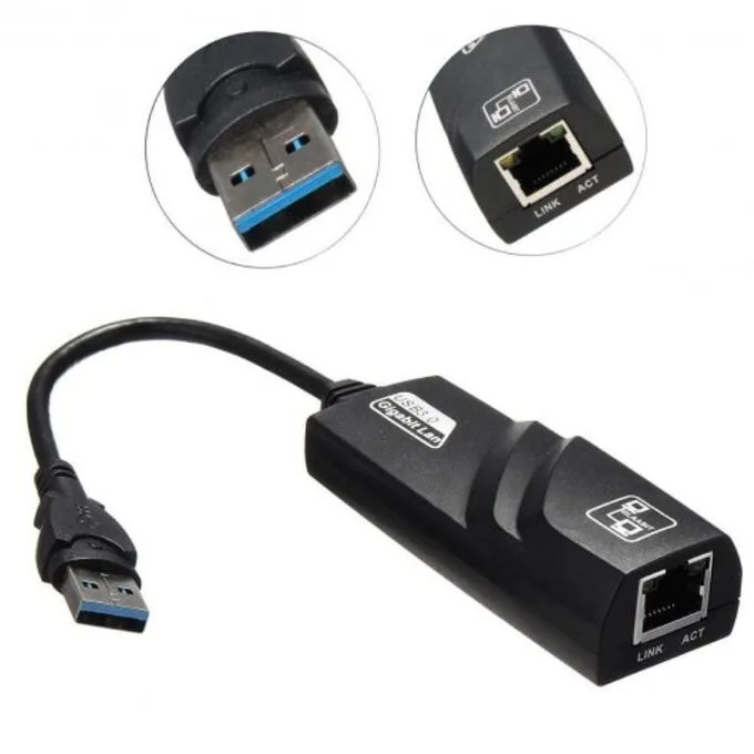USB 3.0 to LAN Gigabit Ethernet Adapter - Up to 1000Mbps #2 view 1
