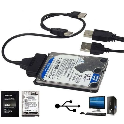 USB 3.0 to SATA 2.5" Hard Disk Adapter Cable with Power view 1