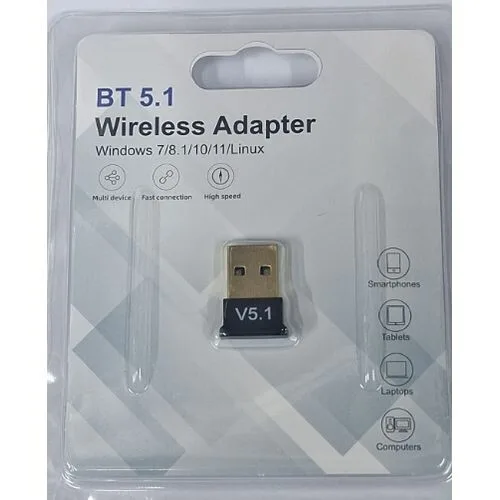 USB Bluetooth BT 5.1 Dongle Adapter - Driver Free view 2