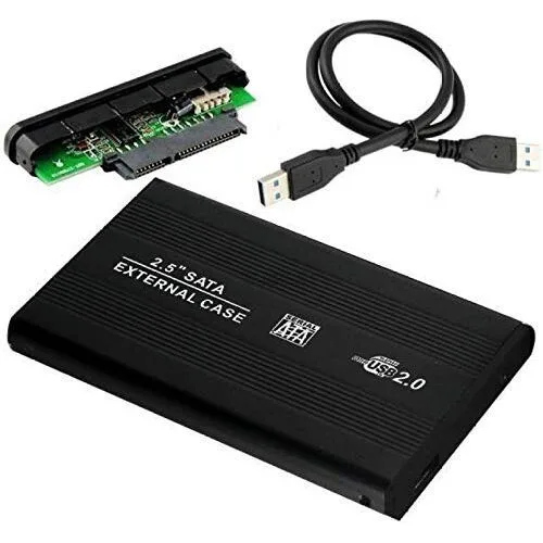 3.5" SATA Hard Disk Drive Enclosure Case - USB, up to 20TB Supported view 2