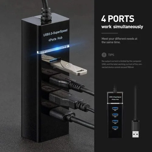 USB 3.0 Hub - 4 Port, Powered view 1