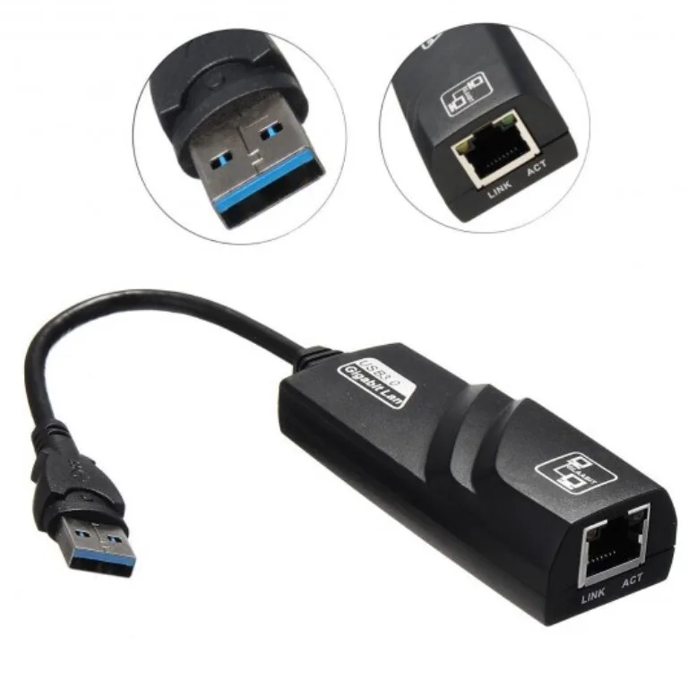 USB to Ethernet Adapter Converter view 1