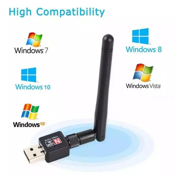 USB Wireless WiFi 802.11n - 600Mbps, with Antenna view 2