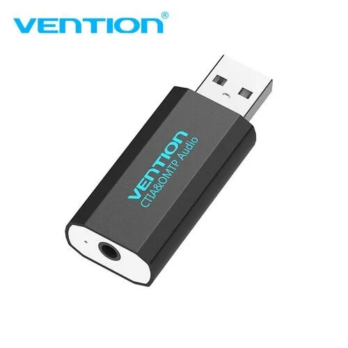 Vention 4-Pole USB External Sound Card - Black view 1