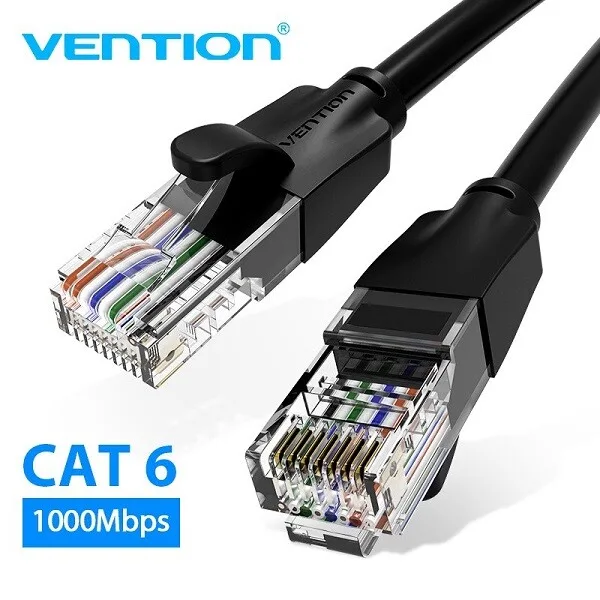 Vention Cat6 UTP Patch Cable - 15M, Black view 1