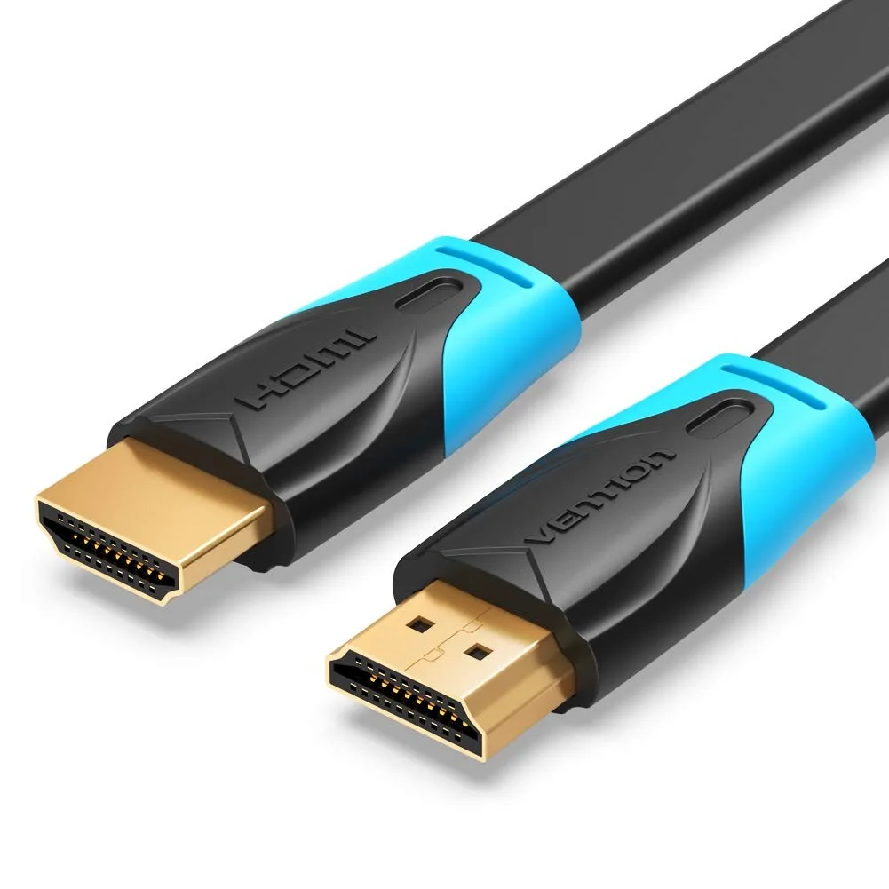 Vention Flat HDMI Cable - 3M, Black #2 view 2