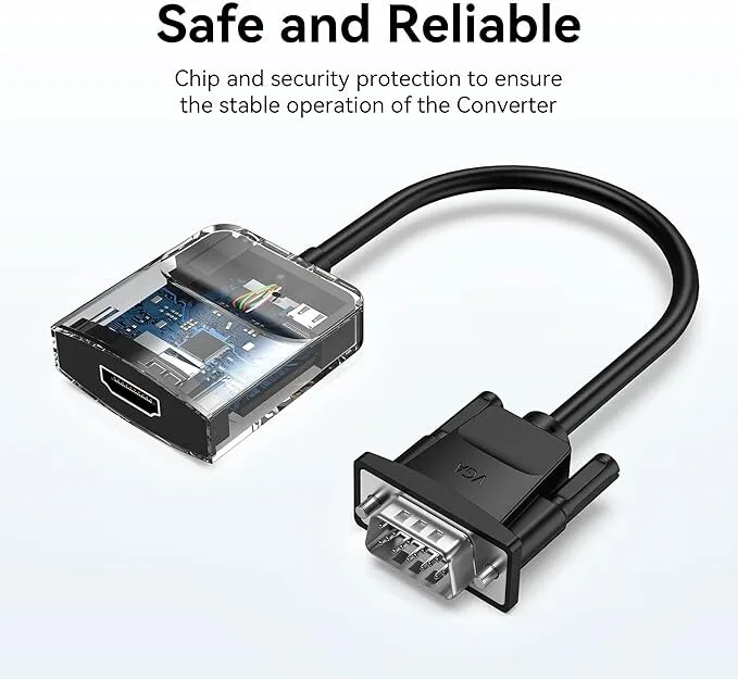 Vention HDMI Male to VGA Female Adapter view 1